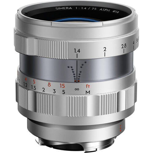 Thypoch Simera 75mm f/1.4 ASPH Lens (Leica M Silver)