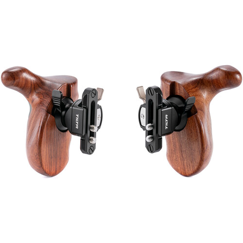 Tilta Advanced Side Wooden Handles (Pair NATO Rail Black)