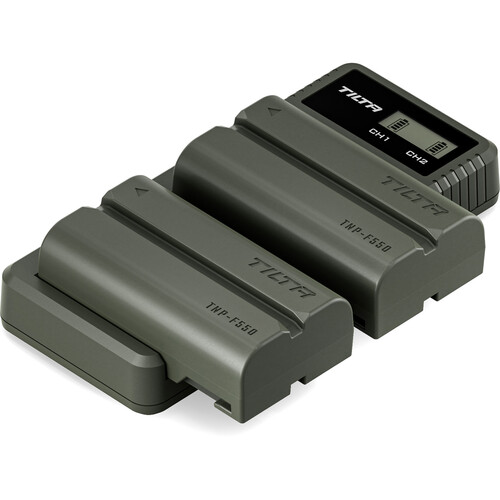 Tilta L-Series/NP-F Battery Charger Kit with 2 Batteries and 2-Bay Charger (3500mAh)