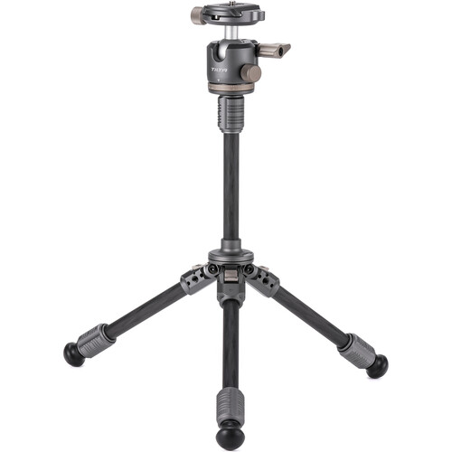 Tilta BT03E Carbon Fiber Tabletop Tripod with Ball Head and Extendable Center Column (Space Gray)