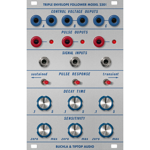 Tiptop Buchla Model 230t Triple Envelope Follower Eurorack Module (16 HP)