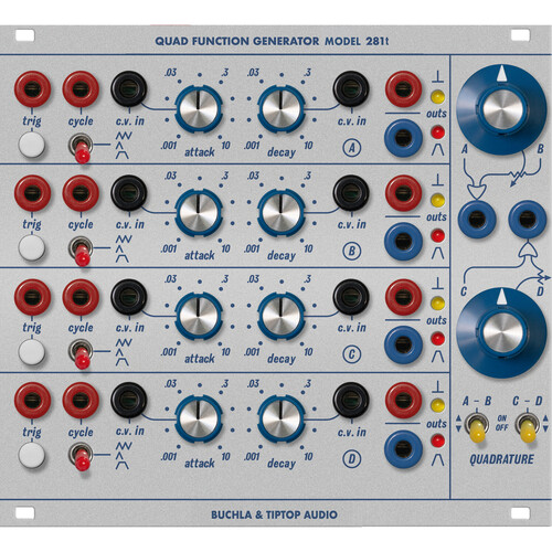 Tiptop Buchla Model 281t Quad Function Generator Eurorack Module (28 HP)