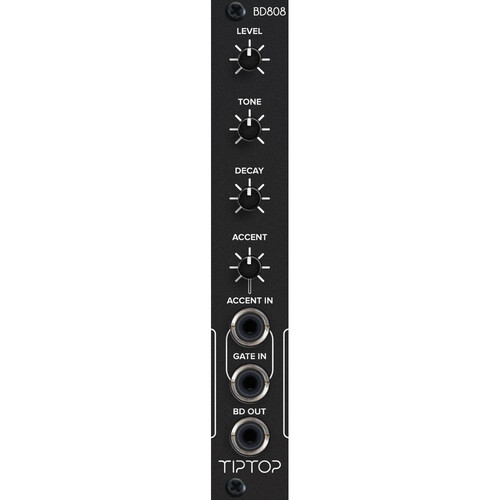 Tiptop BD808 Bass Drum Eurorack Module (Black 4 HP)
