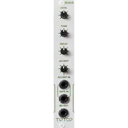 Tiptop BD808 Bass Drum Eurorack Module (White 4 HP)