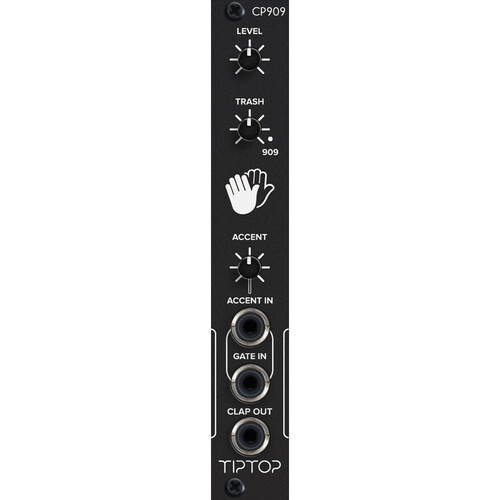 Tiptop CP909 Analog Clap Eurorack Module (4 HP Black)