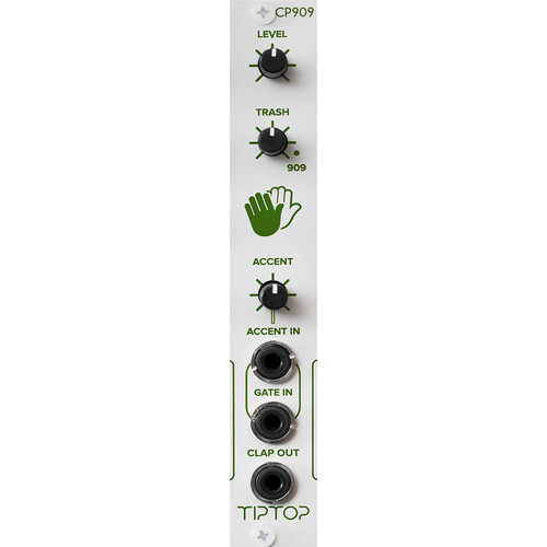Tiptop CP909 Analog Clap Eurorack Module (4 HP White)