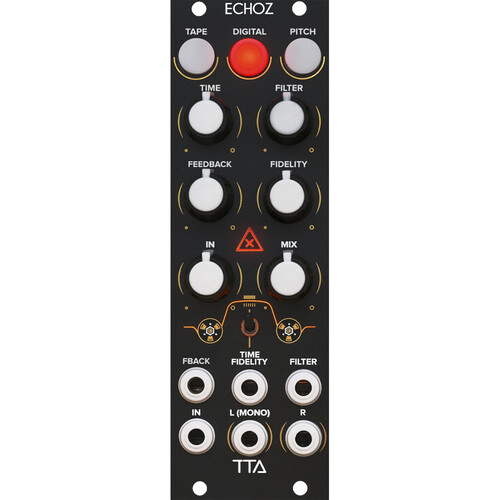 Tiptop ECHOZ Delay Effects Processor Eurorack Module (8 HP Black)