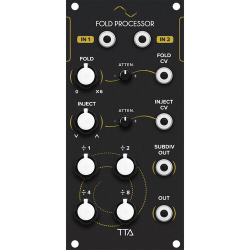 Tiptop Fold Processor Eurorack Module (12 HP Black)