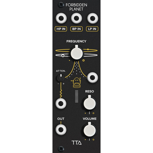 Tiptop Forbidden Planet Analog Multimode Filter Eurorack Module (8 HP Black)