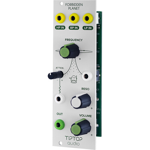 Tiptop Forbidden Planet Analog Multimode Filter Eurorack Module (8 HP White)