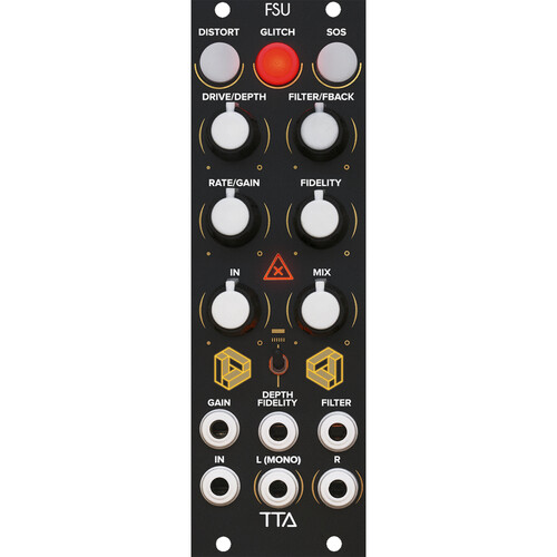 Tiptop FSU Timbral Distortion and Time-Bending Eurorack Module (8 HP Black)