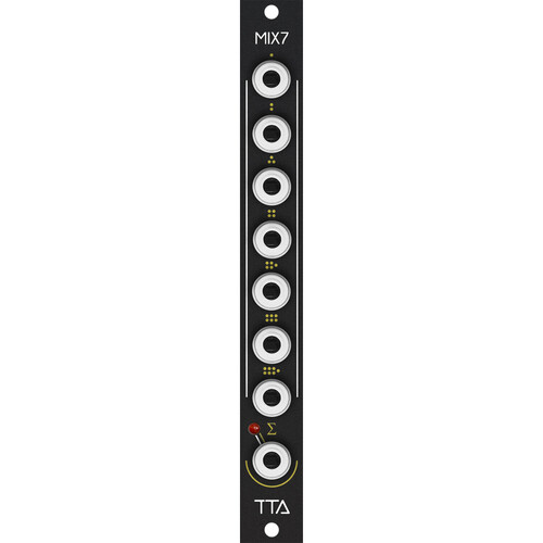 Tiptop MIX7 Passive Summing Mixer Eurorack Module (3 HP Black)