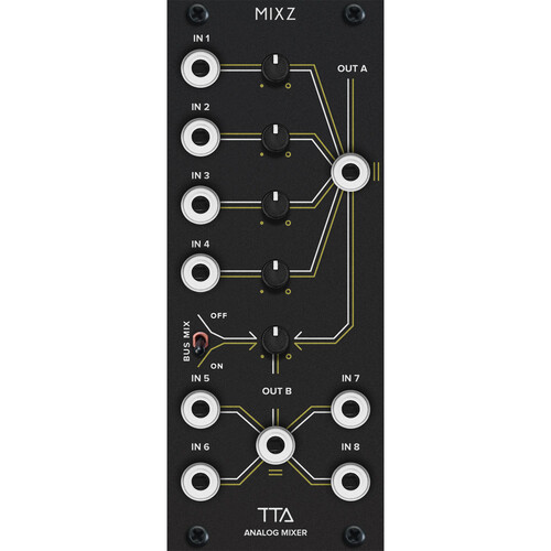 Tiptop MIXZ Mixer Eurorack Module (10 HP White)