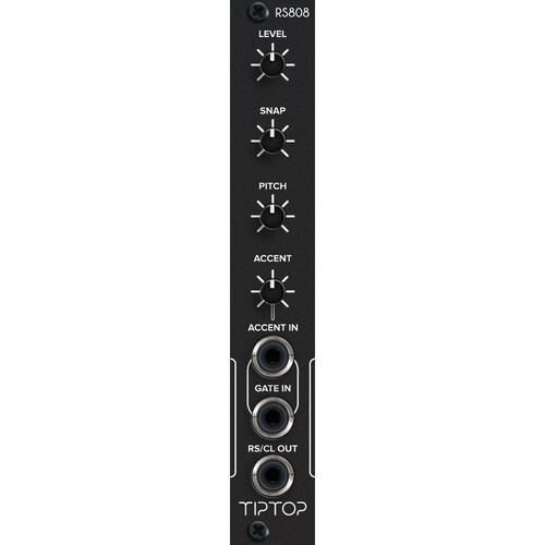 Tiptop RS808 Rimshot/Clavs Eurorack Module (4 HP Black)
