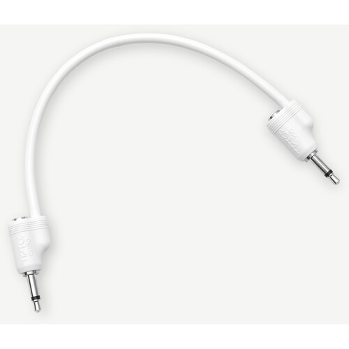 Tiptop Stackcable Shielded 3.5mm Eurorack Patch Cables (White 7.9