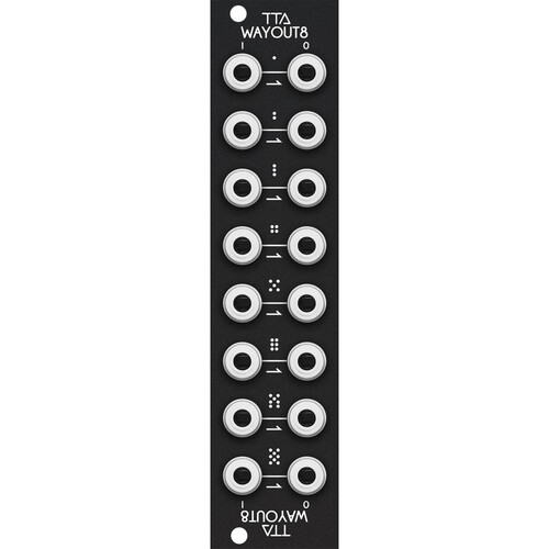 Tiptop Wayout8 Patchbay Eurorack Module (6 HP Black)