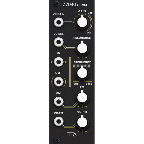 Tiptop Z2040 24 dB Low-Pass Filter Eurorack Module (8 HP Black)
