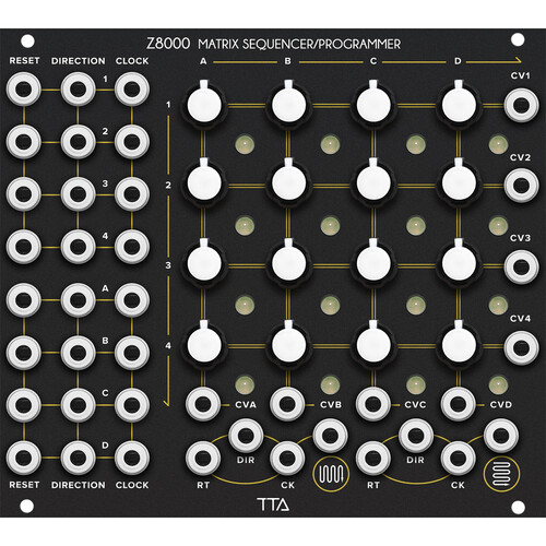 Tiptop Z8000 Matrix Sequencer/Programmer Eurorack Module (28 HP Black)