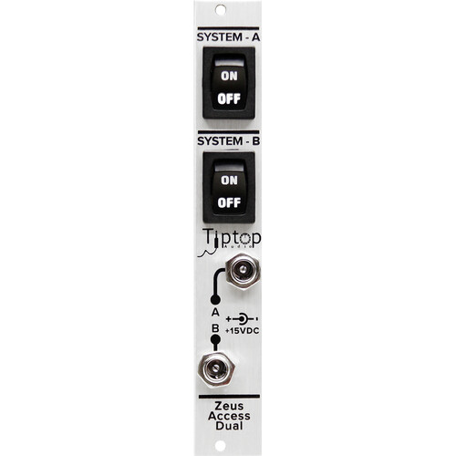 Tiptop ZEUS Access Dual Eurorack Power Module (Silver 4 HP)