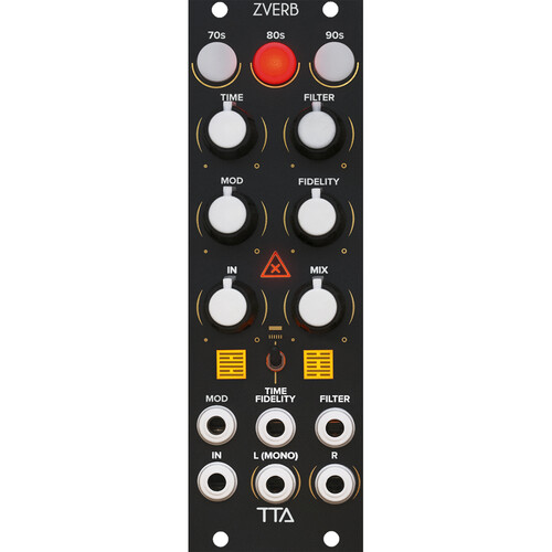 Tiptop ZVERB Reverb Effects Eurorack Module (8 HP Black)