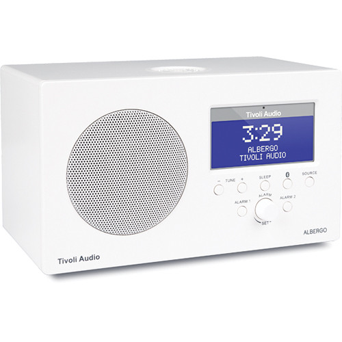 Tivoli Albergo Clock Radio (White) ALBWHT B&H Photo Video