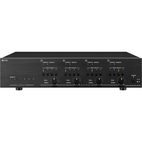 Toa Electronics MM-700F-AM 4-Channel Mixer/Preamplifier