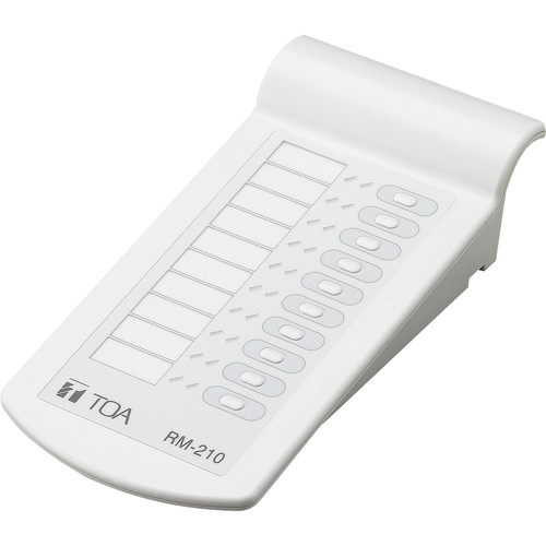 TOA RM-210 S Remote Microphone Extension, Can be Connected to The RM-200M Remote Microphone, 10 Additional Keys for Remote Microphones