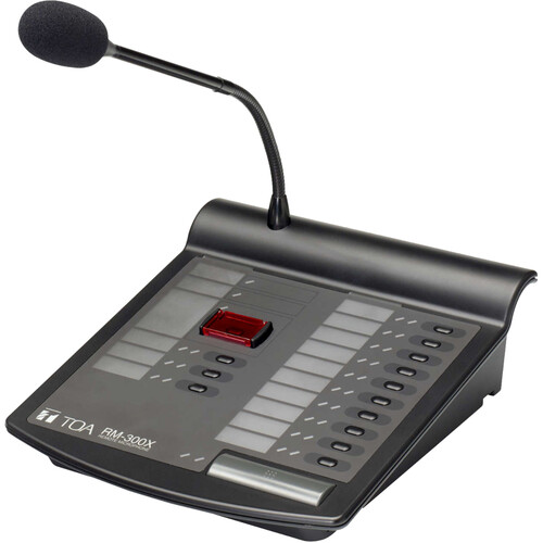 Toa Electronics RM-300X AMQ Remote Microphone for Integrated Voice Evacuation System