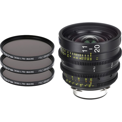 Tokina Cinema ATX 11-20mm T2.9 Zoom Lens & 3 x PRO IRND Filter Kit (PL Mount)