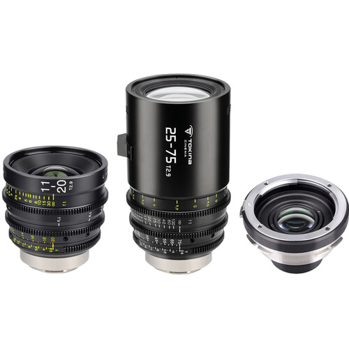 Tokina Cine ATX 11-20mm & 25-75mm Zoom Kit with 1.6x Expander (Canon EF to ARRI PL)