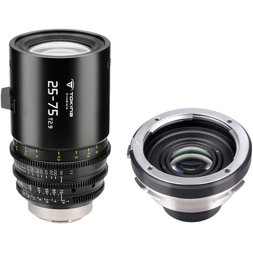 Tokina Cine ATX 25-75mm T2.9 Lens with EF to PL Expander (Canon EF ARRI PL)