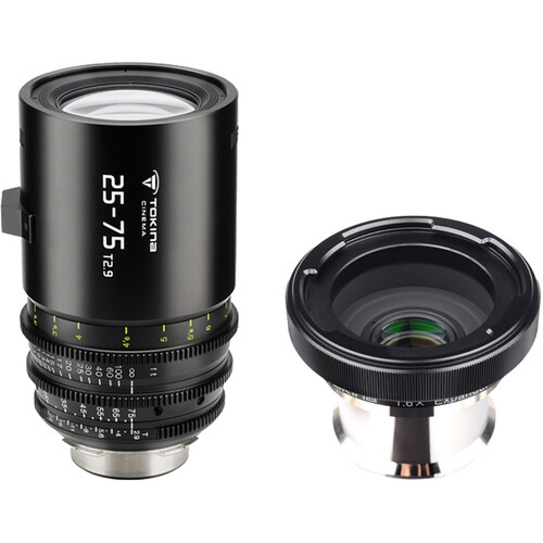 Tokina Cine ATX 25-75mm T2.9 Lens with 1.6x PL to E Expander (ARRI PL to Sony E)