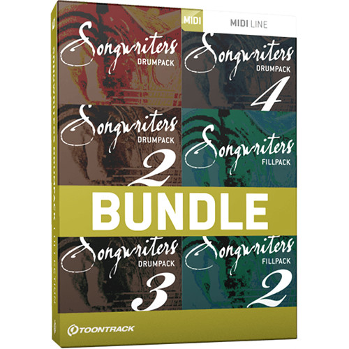 Toontrack Songwriters Drumpack Collection Midi Drum Tt293sn