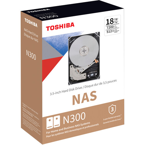 Toshiba 18TB N300 7200 rpm SATA III 3.5