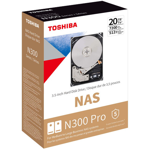 Toshiba 20TB N300 PRO 7200 rpm SATA III 3.5
