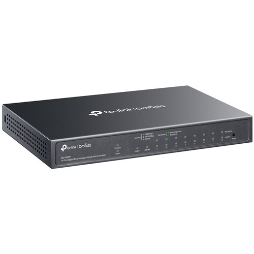 TP-Link Omada ES210GMP 10-Port GbE PoE+ Managed Network Switch