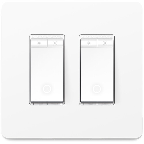 TP-Link HS220-2 Kasa Smart Wi-Fi Light Switch & Dimmer (White)
