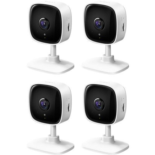 TP-Link Tapo C100 1080p Indoor Wi-Fi Security Camera with Night Vision (4-Pack)