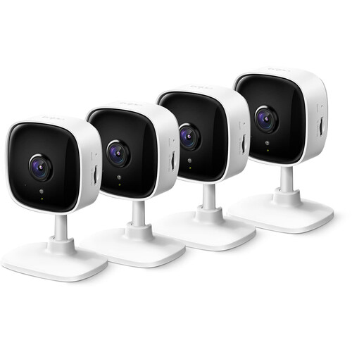 TP-Link Tapo C110 3MP Indoor Wi-Fi Security Camera with Night Vision (4-Pack)