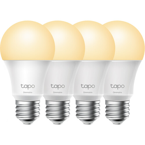 TP-Link Tapo L510E Smart Wi-Fi Light Bulb (Warm White 4-Pack)