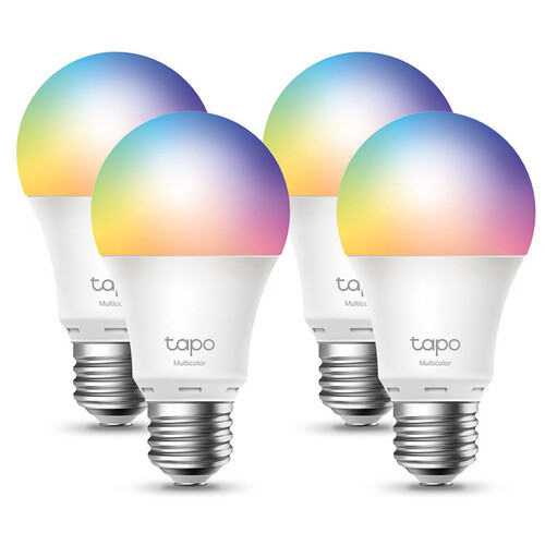 TP-Link Tapo L530E Smart Wi-Fi Light Bulb (Multicolor 4-Pack)
