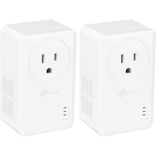 TP-Link TL-PA7017P AV1000 Gigabit Passthrough Powerline Starter Kit (US)