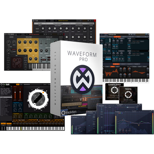 tracktion Waveform Pro 12 Music Production and Software + Recommended Bundle (Download Upgrade from Waveform Pro 11)