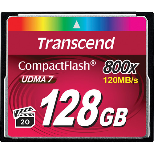 Transcend 128GB 800x CompactFlash Memory