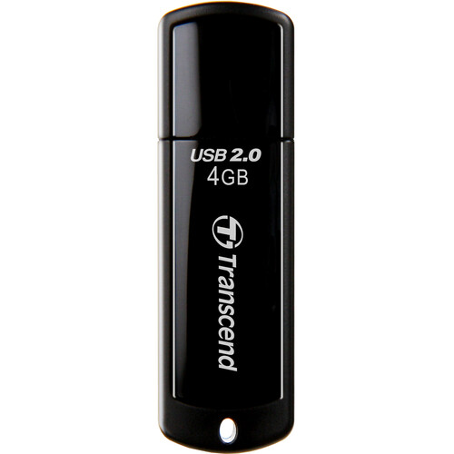 Transcend 4GB JetFlash 350 USB 2.0 Flash Drive (Black)