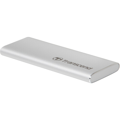 Transcend 500GB ESD260C USB 3.2 Gen 2 Type-C Portable Solid-State Drive (Silver)