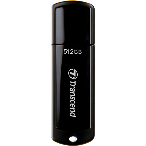Transcend 512GB JetFlash 700 USB 3.1 Gen 1 Flash Drive (Black)
