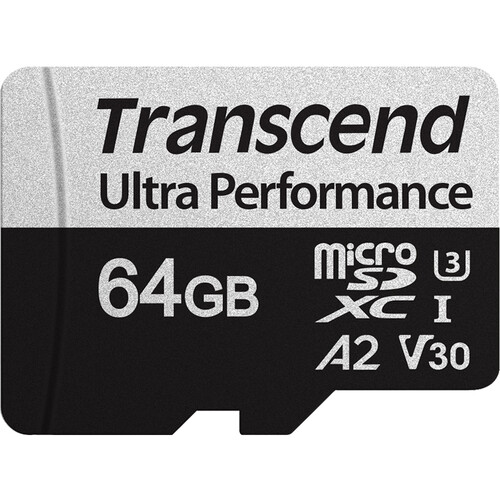 Transcend 64GB 340S UHS-I microSDXC Card with SD Adapter