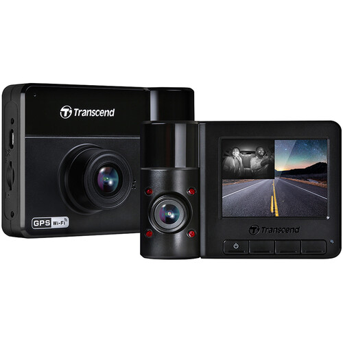 Transcend DrivePro 550B 2K Dual Lens Dash Camera with 64GB microSD Card