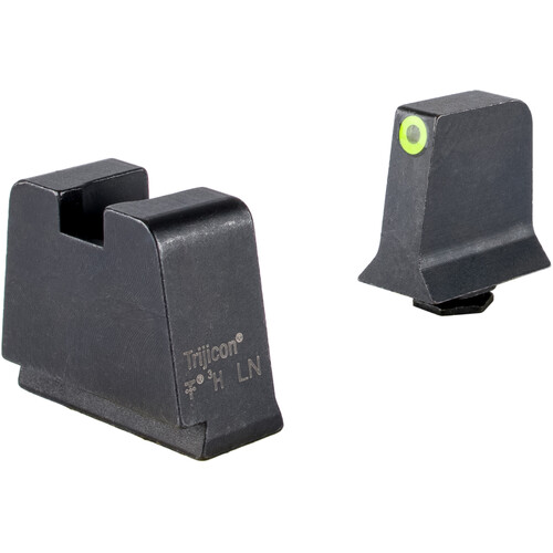 Trijicon Suppressor/Optic Sight Set for Glock Slim Frame (Yellow Front Outline Non-Illuminated Rear)